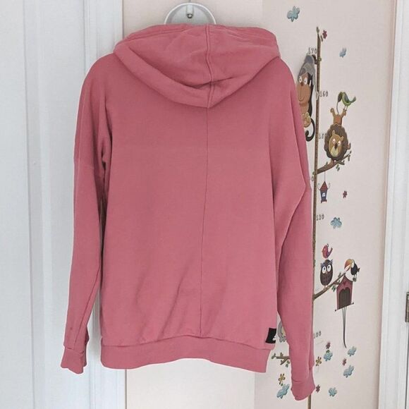 ADIDAS pink logo long hoodie pastel pink XS K1 - Picture 6 of 14